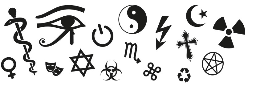 Åtta.45 Magasin grafiska symboler