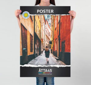 Affisch poster Åtta45 Tryckeri print