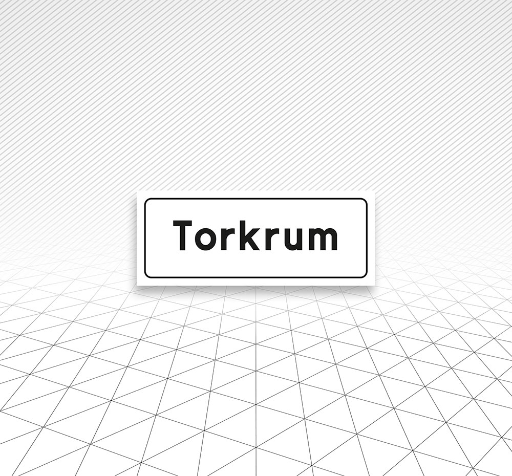 Dekal skylt Torkrum Åtta.45 Tryckeri