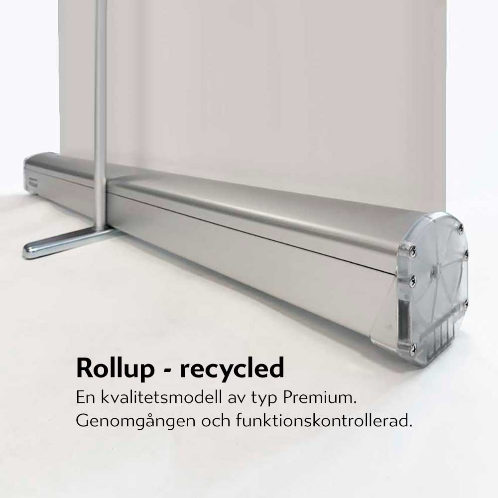 Rollup recycled Ätta45 reuse environmentally friendly