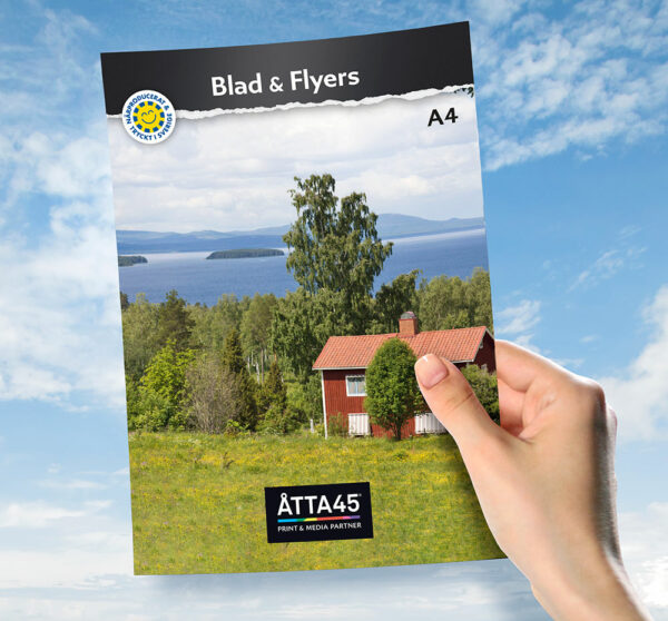 Blad flyer Åtta45 Tryckeri Print