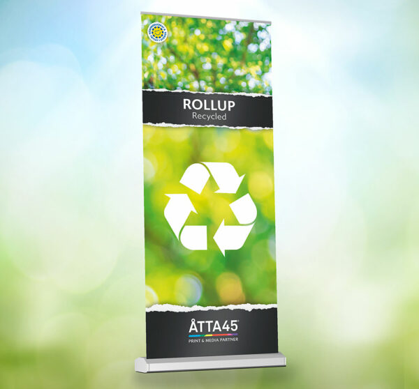 Rollup recycled Åtta45 återanvändning miljövänlig
