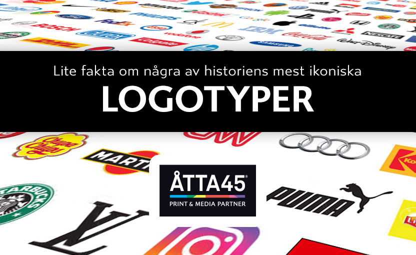 Ikoniska logotyper apple Åtta45 Tryckeri Print Media