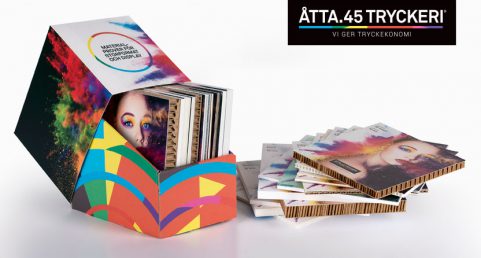 Åtta.45 Tryckeri Display prover