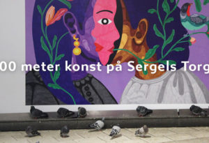 På Sergels Torg Åtta.45 Tryckeri Konst vernissage